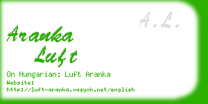 aranka luft business card